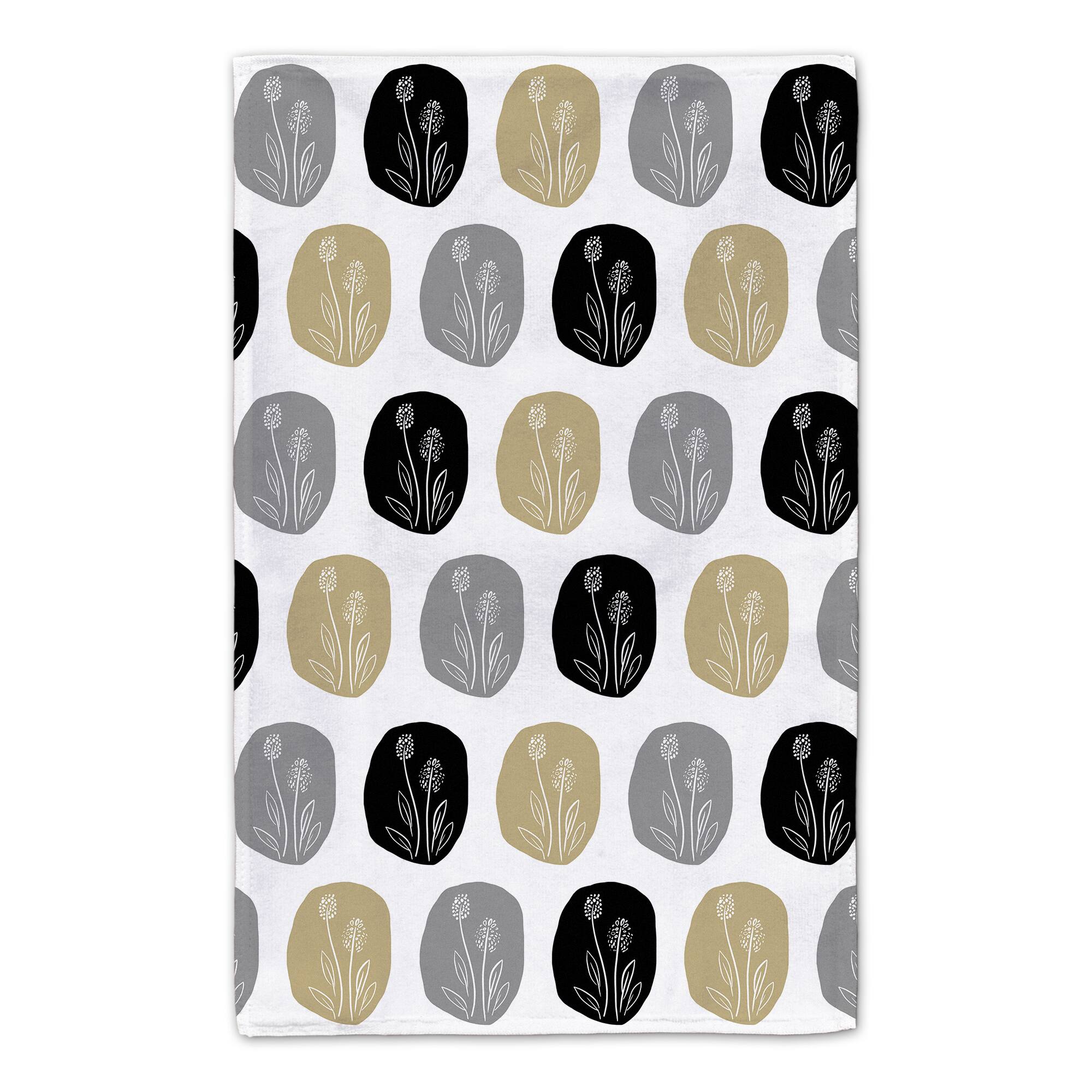 Simple Contour Flower 16" x 25" Tea Towel Set of 2